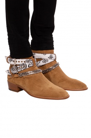 Suede, ankle high boots with a chain, zdjęcie 2 Suede, ankle high boots with a chain od Amiri